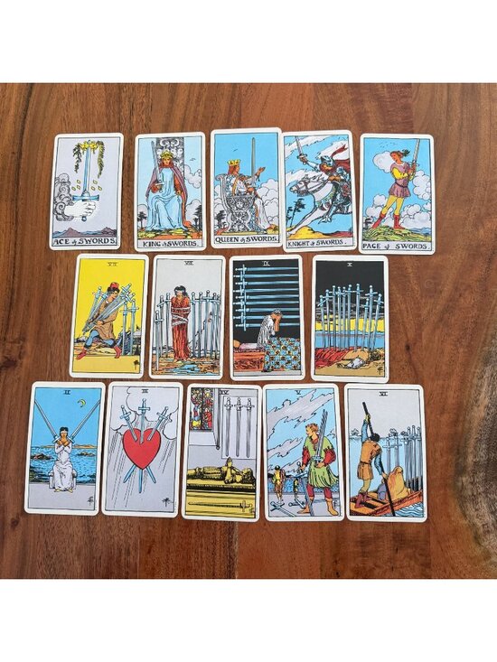 U.S. Games Systems, Inc Stamford, CT Other - Rider Waite Tarot Cards Lot Suit of Swords U.S. Games Systems Stamford CT 1971